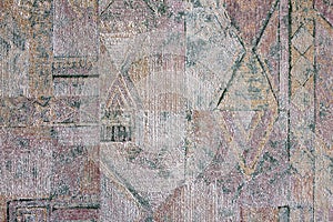 Heterogeneous texture of the paper on the wall