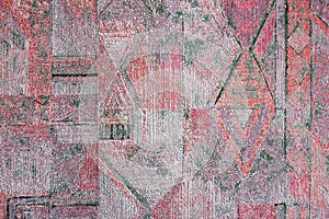 Heterogeneous texture of the paper on the wall