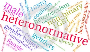 Heteronormative Word Cloud photo
