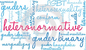 Heteronormative Word Cloud photo