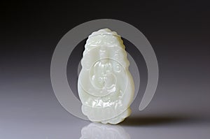 Hetian jade Avalokitesvara pendant