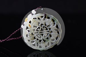 Hetian jade smackyglam pendant