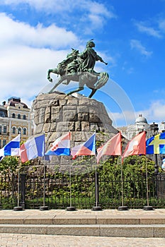 Hetman Bogdan Khmelnitsky statue on Sofievska Square