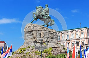 Hetman Bogdan Khmelnitsky statue on Sofievska Square