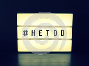 #hetoo loge in a lightbox - HeToo