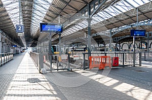 Heuston railway station during lockdown, Dublin ,Ireland.