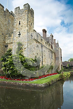 Hever castle and moat