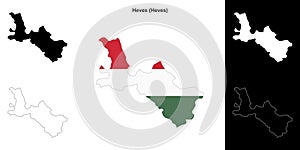 Heves outline map