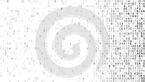 Hex digital data IT concept