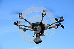 Hexacopter with Surveillance Camera photo