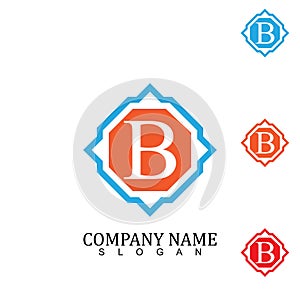 Hexago B letter illustration design logo and symbol vector