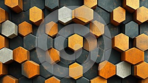 hexagon abstract geometric pattern wall texture backdrop