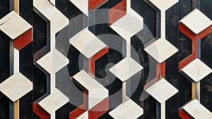 hexagon abstract geometric wall texture background, pattern