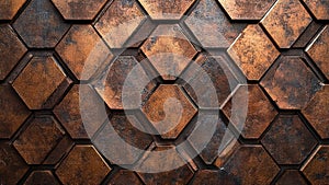 hexagon abstract geometric wall texture background, pattern