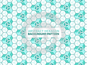 Hexagon abstract vector background. Geometric shape concept background. Vector banner design. Hexagon seamless pattern. Can be