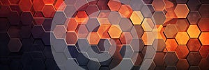 hexagon background geometric hexagon abstract background Hexagon net honeycomb pattern tech innovation concept Surface hexagon