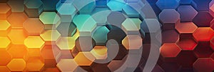 hexagon background geometric hexagon abstract background Hexagon net honeycomb pattern tech innovation concept Surface hexagon