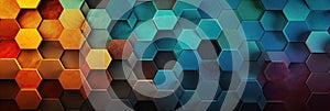 hexagon background geometric hexagon abstract background Hexagon net honeycomb pattern tech innovation concept Surface hexagon