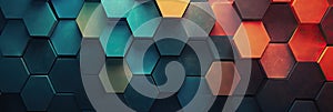 hexagon background geometric hexagon abstract background Hexagon net honeycomb pattern tech innovation concept Surface hexagon