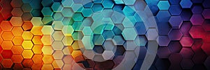 hexagon background geometric hexagon abstract background Hexagon net honeycomb pattern tech innovation concept Surface hexagon