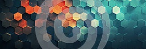 hexagon background geometric hexagon abstract background Hexagon net honeycomb pattern tech innovation concept Surface hexagon