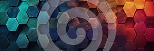 hexagon background geometric hexagon abstract background Hexagon net honeycomb pattern tech innovation concept Surface hexagon