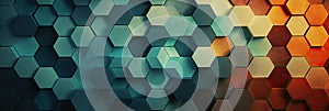 hexagon background geometric hexagon abstract background Hexagon net honeycomb pattern tech innovation concept Surface hexagon