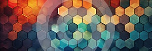 hexagon background geometric hexagon abstract background Hexagon net honeycomb pattern tech innovation concept Surface hexagon