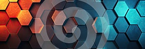 hexagon background geometric hexagon abstract background Hexagon net honeycomb pattern tech innovation concept Surface hexagon