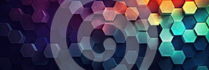 hexagon background geometric hexagon abstract background Hexagon net honeycomb pattern tech innovation concept Surface hexagon