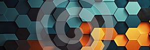 hexagon background geometric hexagon abstract background Hexagon net honeycomb pattern tech innovation concept Surface hexagon