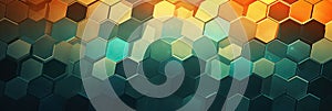 hexagon background geometric hexagon abstract background Hexagon net honeycomb pattern tech innovation concept Surface hexagon