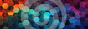 hexagon background geometric hexagon abstract background Hexagon net honeycomb pattern tech innovation concept Surface hexagon