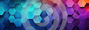 hexagon background geometric hexagon abstract background Hexagon net honeycomb pattern tech innovation concept Surface hexagon