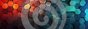 hexagon background geometric hexagon abstract background Hexagon net honeycomb pattern tech innovation concept Surface hexagon