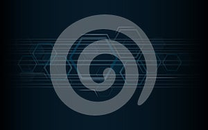 Hexagon bee hive design art and space background