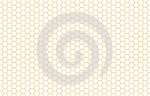 Hexagon Beehive Honeycomb yellow pattern seamless with black background banner vector