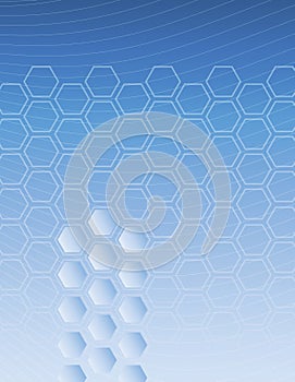 Hexagon Blue Background