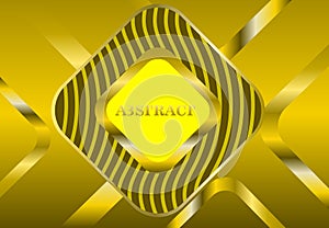 Hexagon geometric, background business light gold emblem illustration