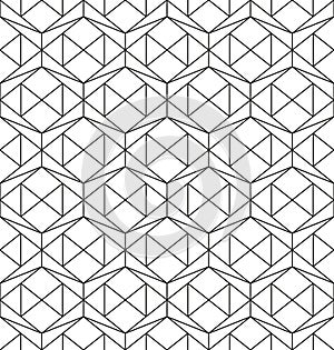 Hexagon Geometric Seamless Pattern Texture