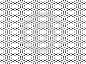 Hexagon honeycomb pattern. Honey hexagonal backdrop, mosaic cells structure, geometric grid texture vector seamless