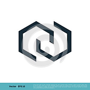 Hexagon Infinity Icon Vector Logo Template Illustration Design. Vector EPS 10