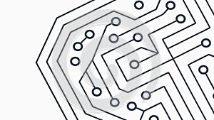 Hexagon Labyrinth Maze Puzzle Vector Design, vector design Generative AI