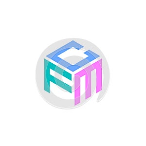 Hexagon logo with the letters CFM design