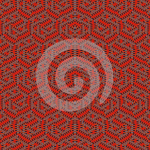 Hexagon motif geometric tribal style pattern