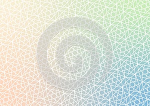 Hexagon pattern line green gradient cover banner background