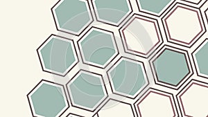 Hexagon pattern tile, geometric floor and surface design element vector design Generative AI