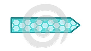 Hexagon Patterned Border Vector Design, vector design Generative AI