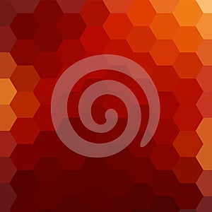 Hexagon red background. Layout for presentation. Abstract image. eps 10