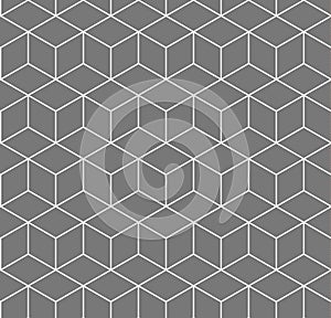 Hexagon seamless geometric pattern